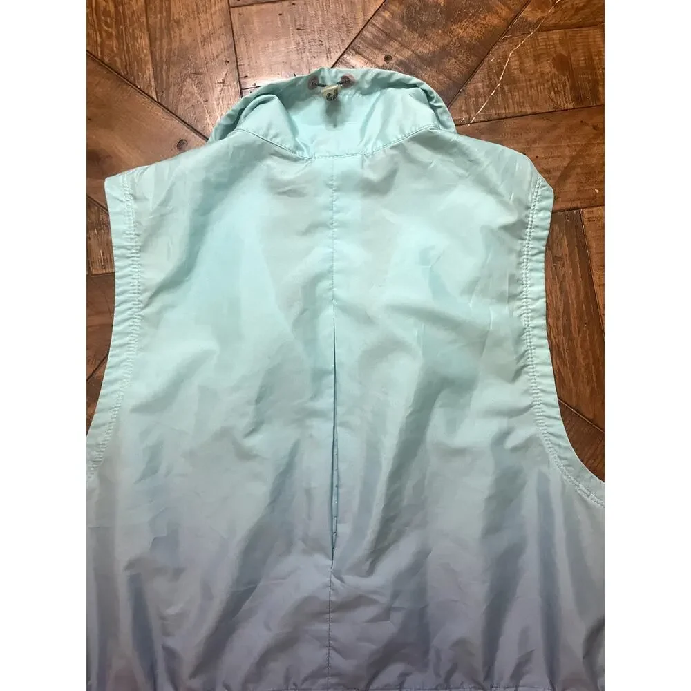 Nike Golf Aeroshield Hyperadapt Vest Medium Full Zip Cinch Ombre Blue 646631-447